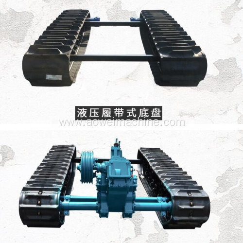 Steel rubber track Crawler undercarriage spare part  track chassis system from 0.5Ton to 120Ton mining drilling